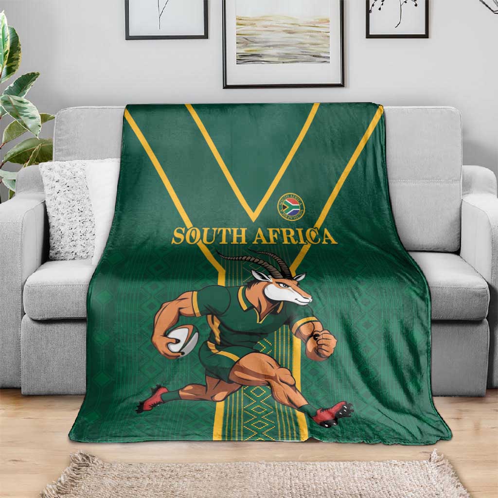 South Africa Rugby Blanket Go Springboks - African Pride