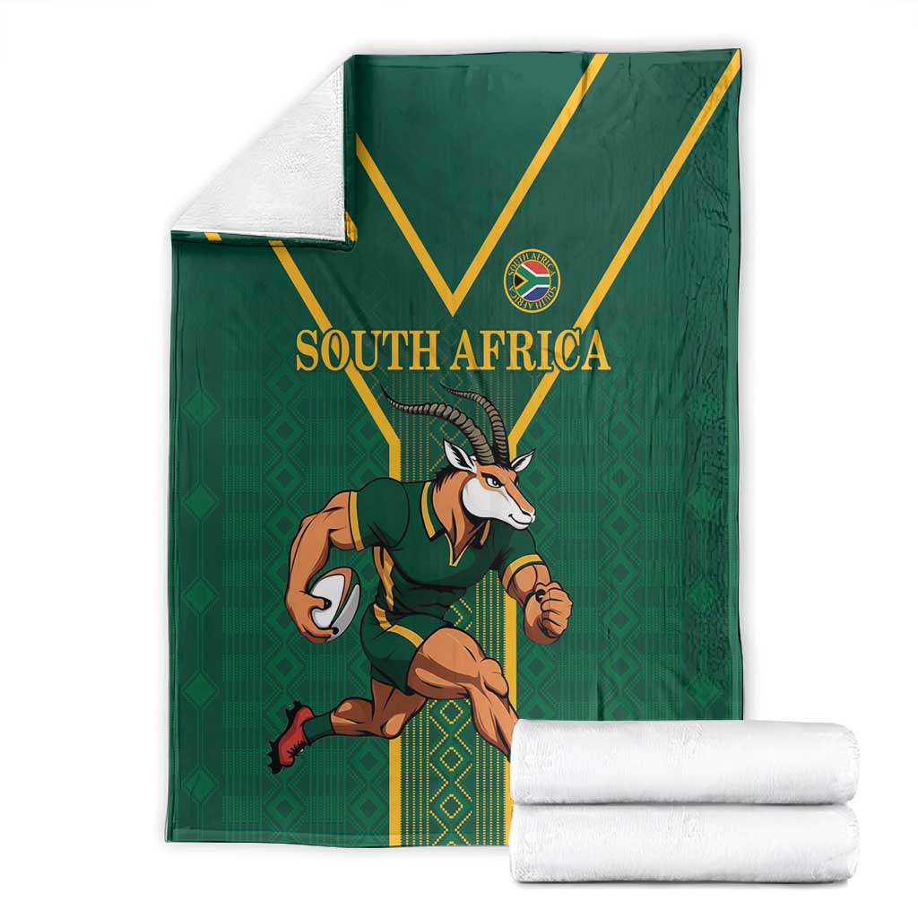 South Africa Rugby Blanket Go Springboks - African Pride