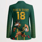 Custom South Africa Rugby Blazer Go Springboks - African Pride