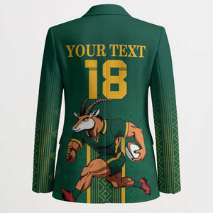Custom South Africa Rugby Blazer Go Springboks - African Pride