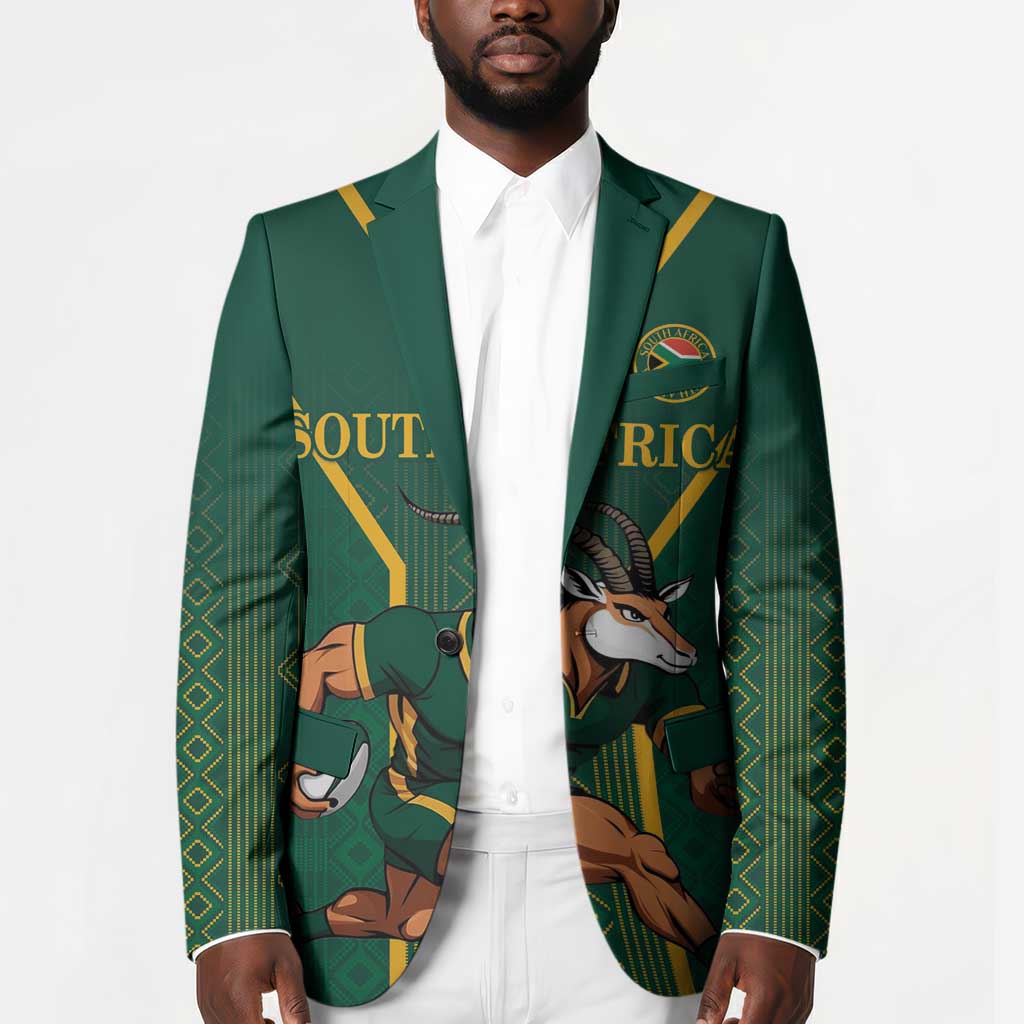 Custom South Africa Rugby Blazer Go Springboks - African Pride