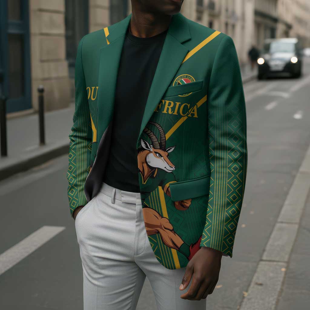 Custom South Africa Rugby Blazer Go Springboks - African Pride