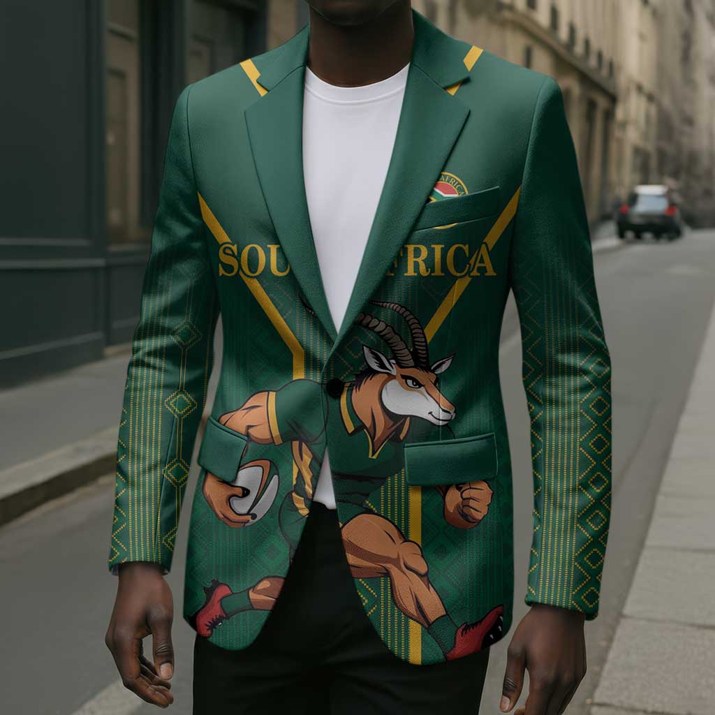 Custom South Africa Rugby Blazer Go Springboks - African Pride