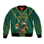 Custom South Africa Rugby Bomber Jacket Go Springboks - African Pride