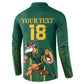 Custom South Africa Rugby Button Sweatshirt Go Springboks