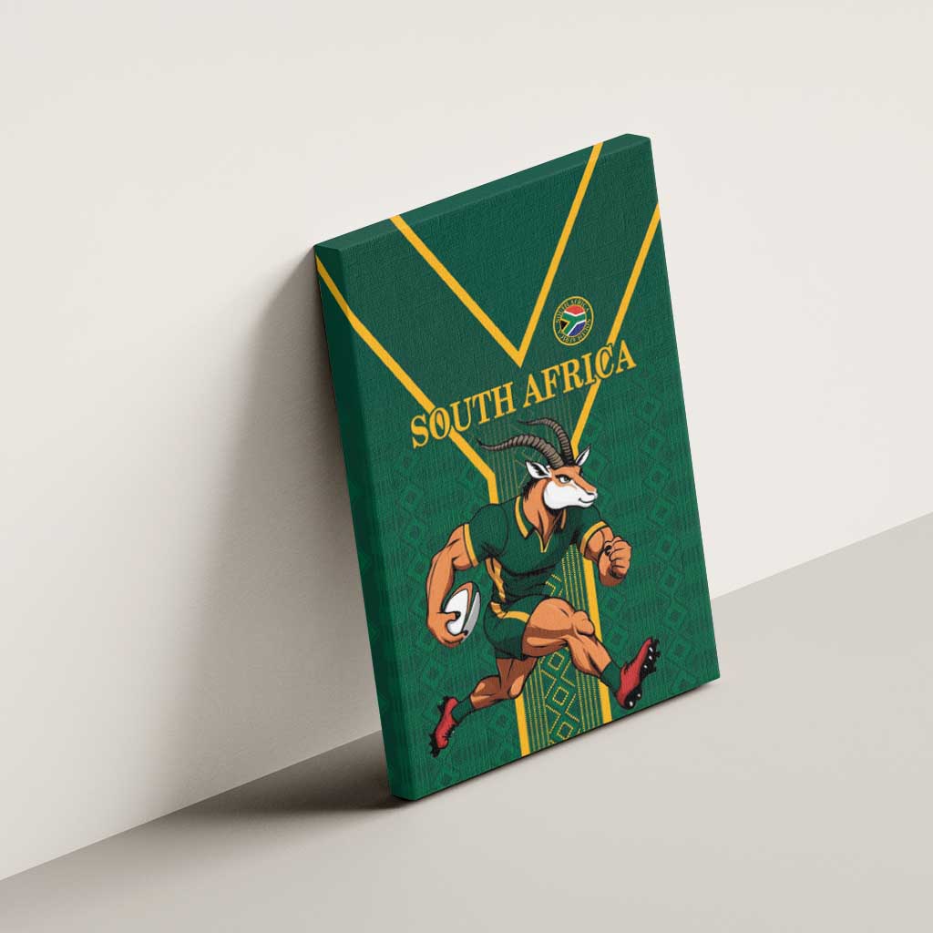 South Africa Rugby Canvas Wall Art Go Springboks - African Pride