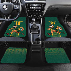 Custom South Africa Rugby Car Mats Go Springboks - African Pride
