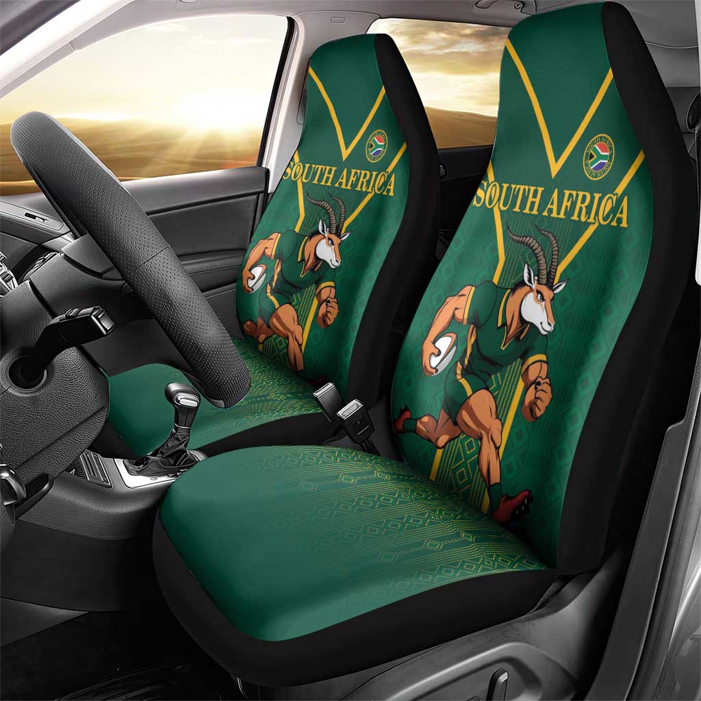 South Africa Rugby Car Seat Cover Go Springboks - African Pride
