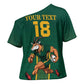 Custom South Africa Rugby Cross Shoulder Shirt Go Springboks - African Pride