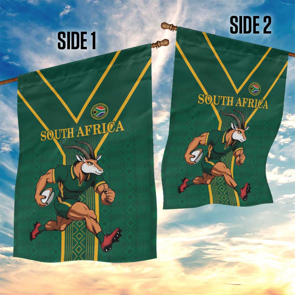 South Africa Rugby Garden Flag Go Springboks - African Pride