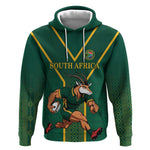 Custom South Africa Rugby Hoodie Go Springboks - African Pride