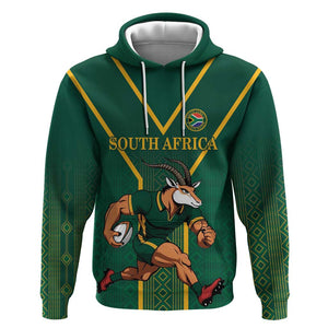 Custom South Africa Rugby Hoodie Go Springboks - African Pride
