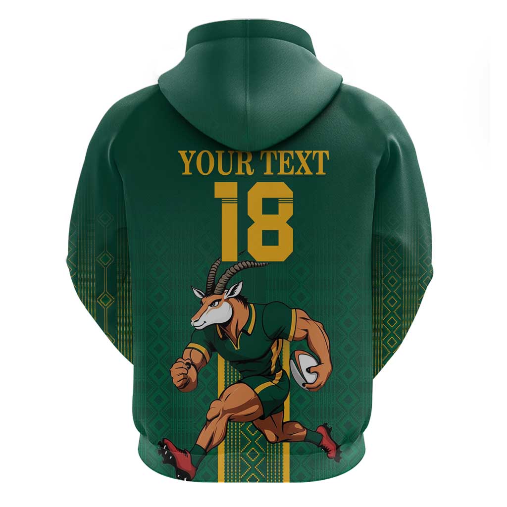 Custom South Africa Rugby Hoodie Go Springboks - African Pride