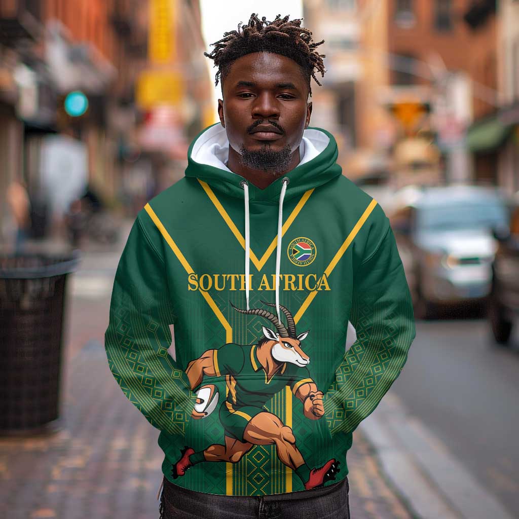 Custom South Africa Rugby Hoodie Go Springboks - African Pride