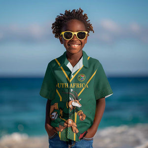 Custom South Africa Rugby Kid Hawaiian Shirt Go Springboks LT18