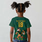 Custom South Africa Rugby Kid T shirt Go Springboks LT18
