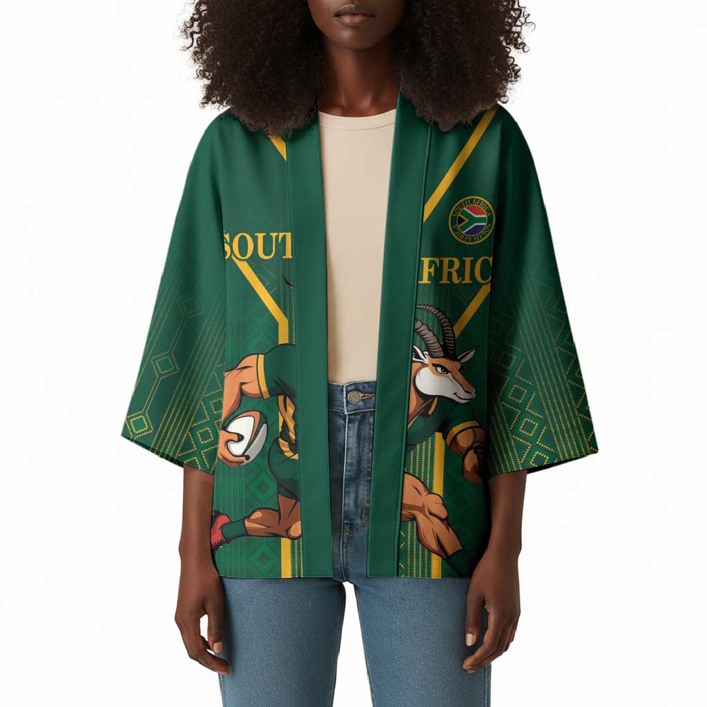 Custom South Africa Rugby Kimono Go Springboks - African Pride