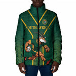 Custom South Africa Rugby Padded Jacket Go Springboks - African Pride