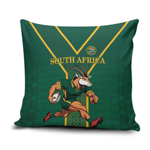 South Africa Rugby Pillow Cover Go Springboks - African Pride