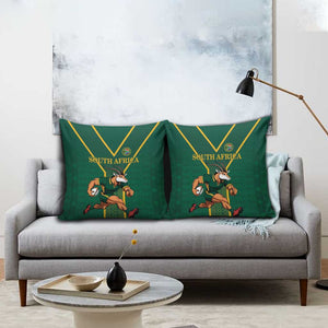 South Africa Rugby Pillow Cover Go Springboks - African Pride