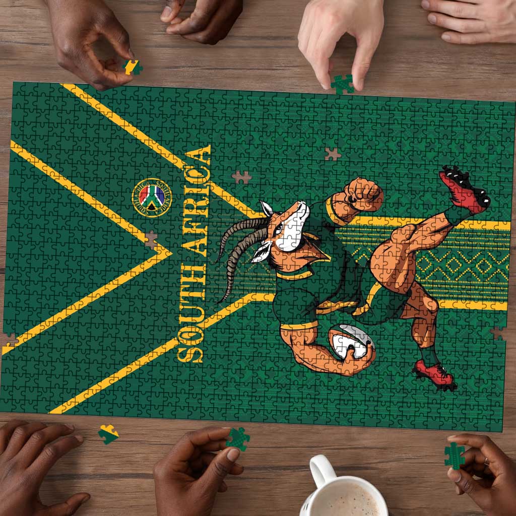 South Africa Rugby Puzzle Go Springboks - African Pride
