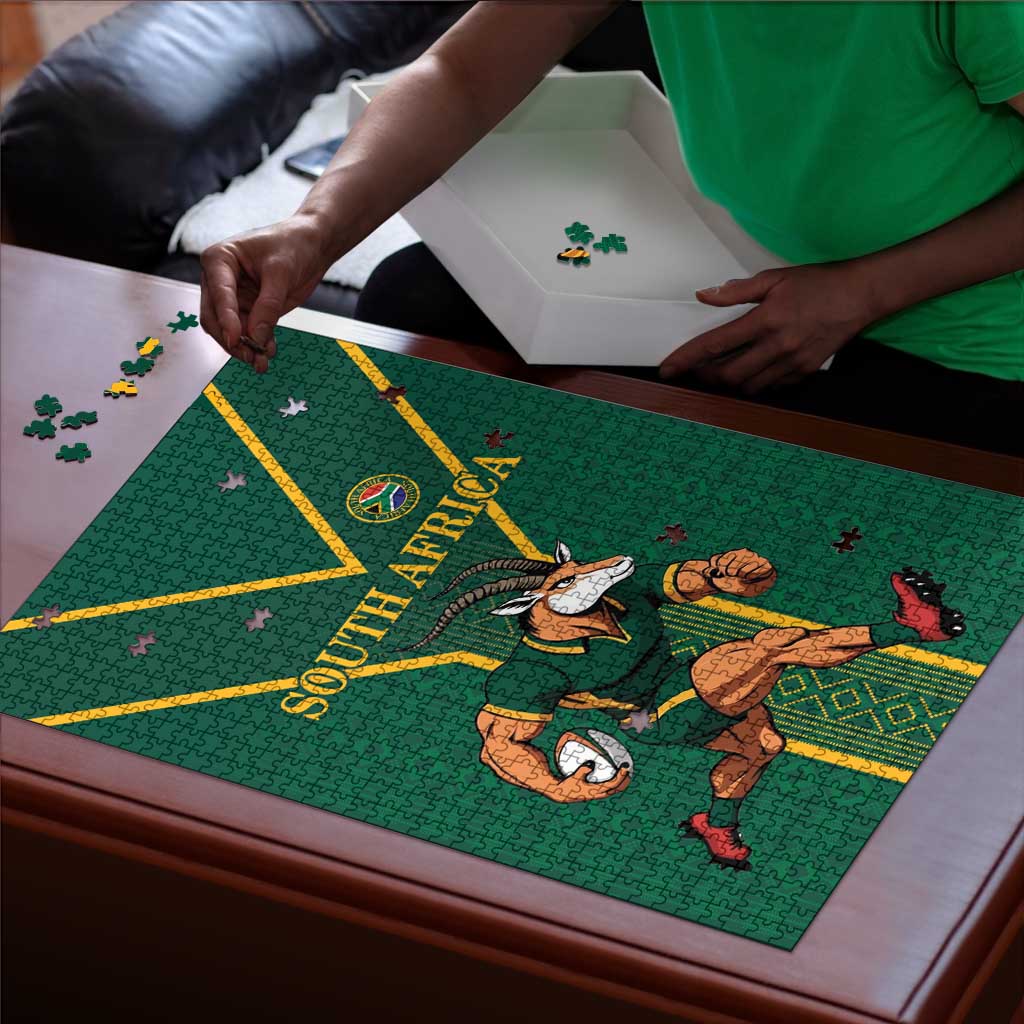 South Africa Rugby Puzzle Go Springboks - African Pride