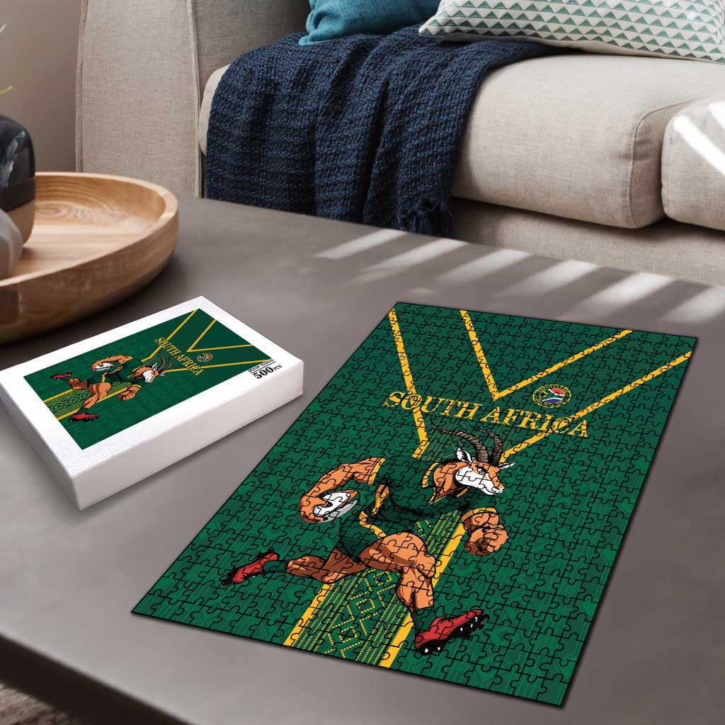 South Africa Rugby Puzzle Go Springboks - African Pride
