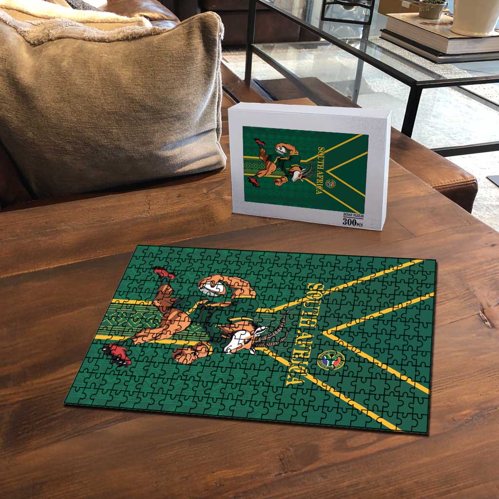 South Africa Rugby Puzzle Go Springboks - African Pride