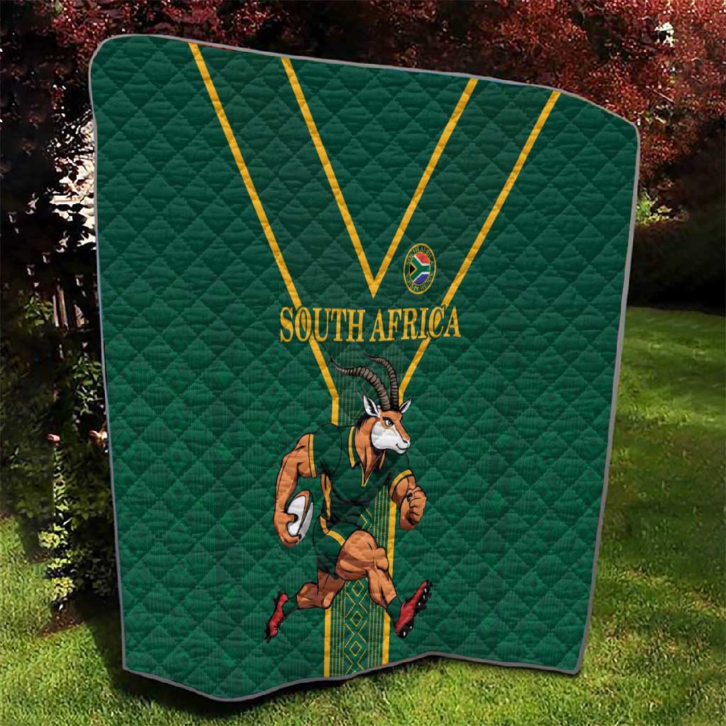 South Africa Rugby Quilt Go Springboks - African Pride