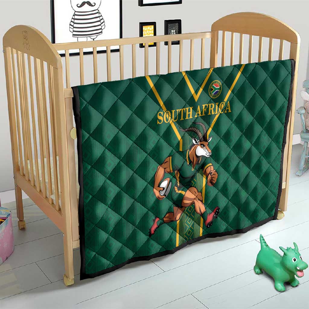 South Africa Rugby Quilt Go Springboks - African Pride