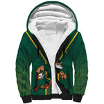 Custom South Africa Rugby Sherpa Hoodie Go Springboks - African Pride