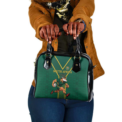 South Africa Rugby Shoulder Handbag Go Springboks - African Pride