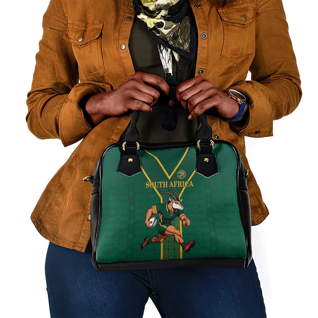 South Africa Rugby Shoulder Handbag Go Springboks - African Pride