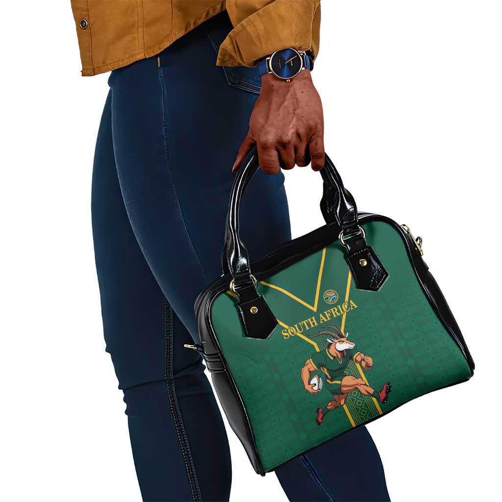 South Africa Rugby Shoulder Handbag Go Springboks - African Pride
