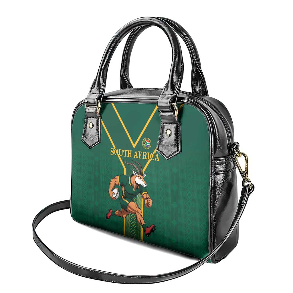 South Africa Rugby Shoulder Handbag Go Springboks - African Pride