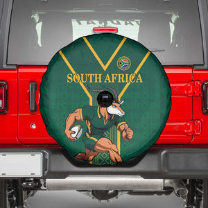 South Africa Rugby Spare Tire Cover Go Springboks - African Pride
