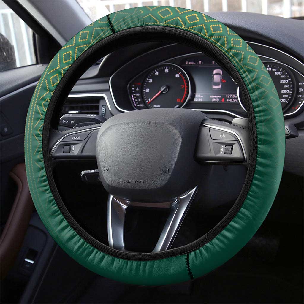 South Africa Rugby Steering Wheel Cover Go Springboks - African Pride