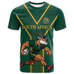 Custom South Africa Rugby T shirt Go Springboks LT18