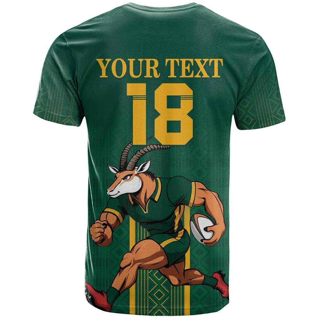 Custom South Africa Rugby T shirt Go Springboks LT18