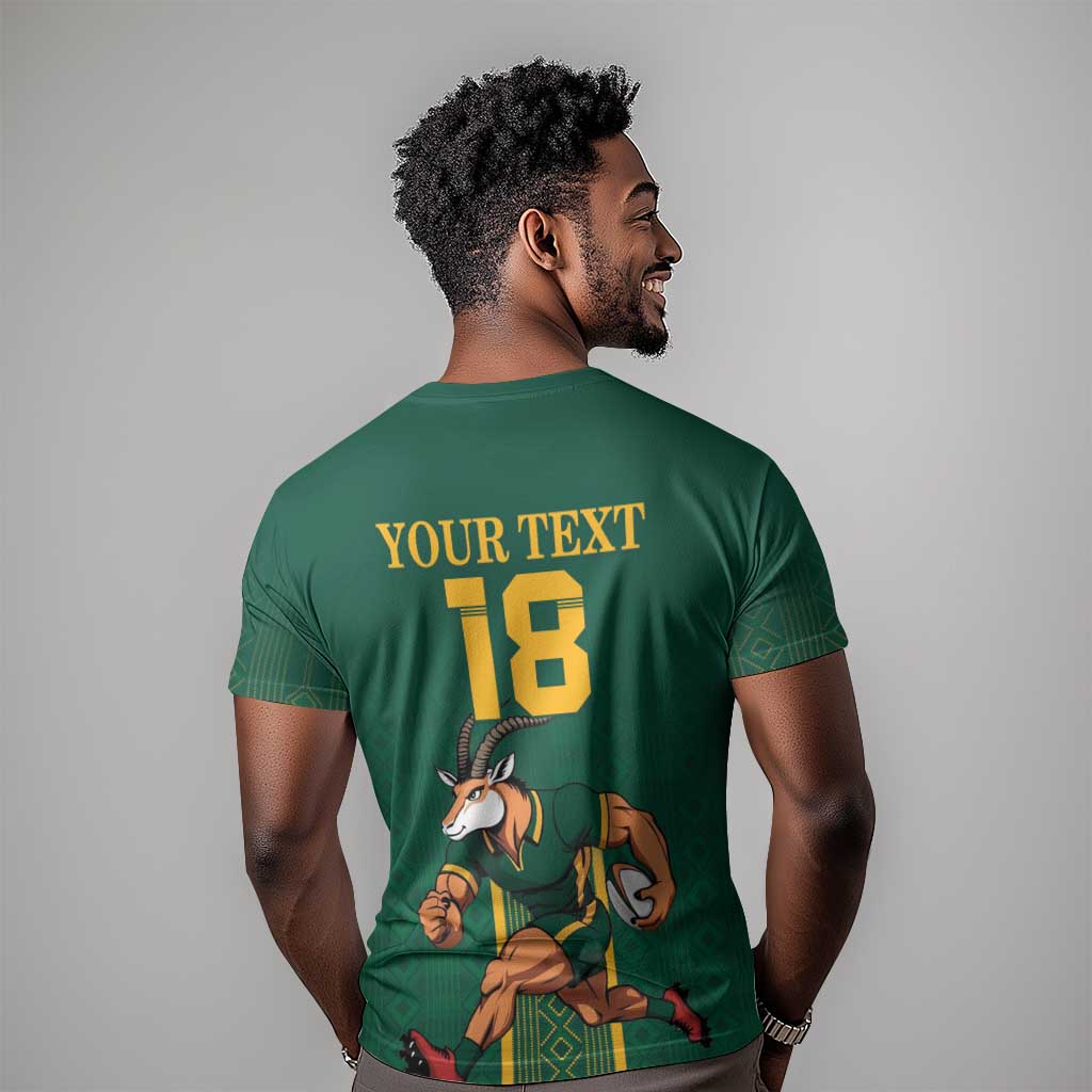 Custom South Africa Rugby T shirt Go Springboks LT18