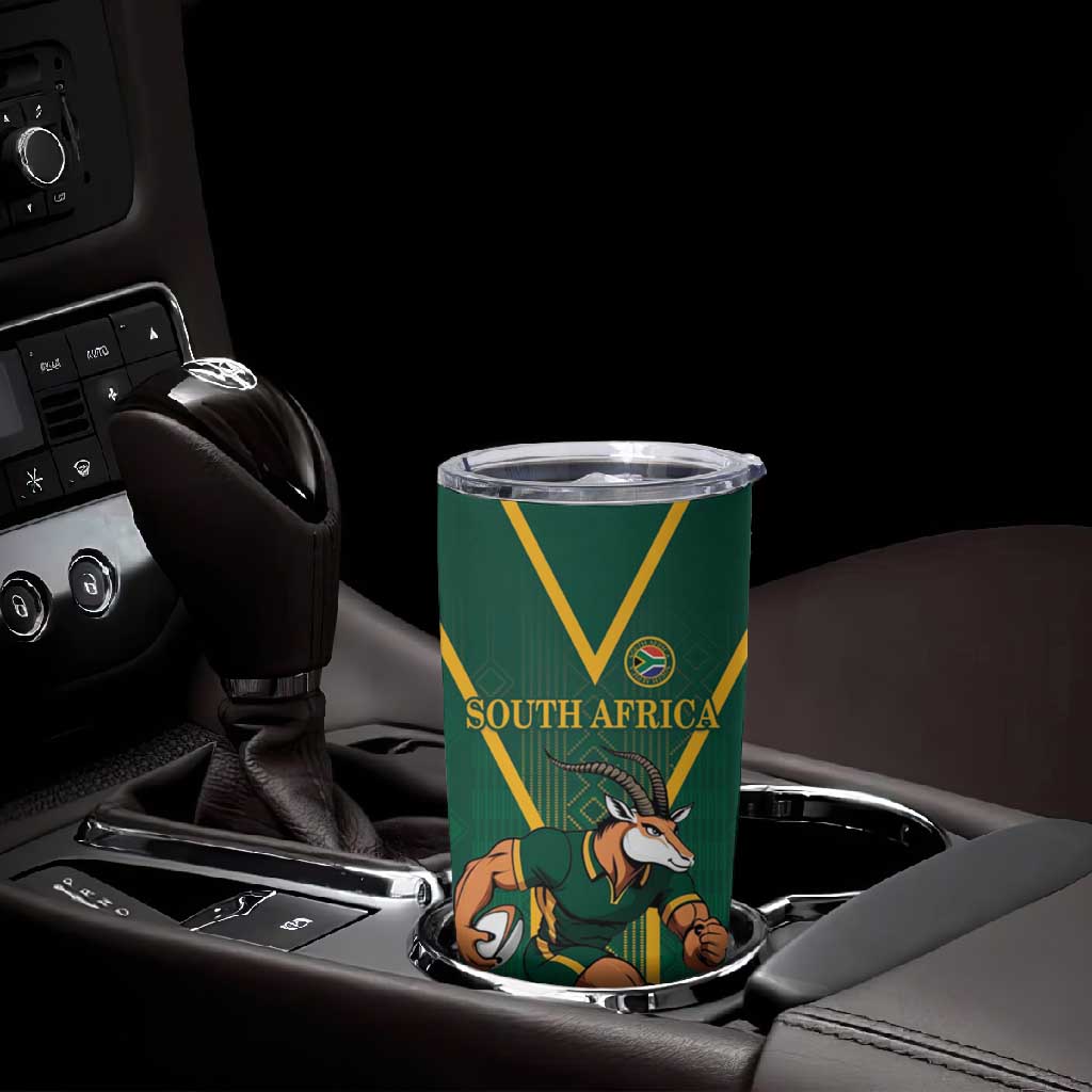 Custom South Africa Rugby Tumbler Cup Go Springboks - African Pride