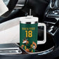 Custom South Africa Rugby Tumbler With Handle Go Springboks - African Pride