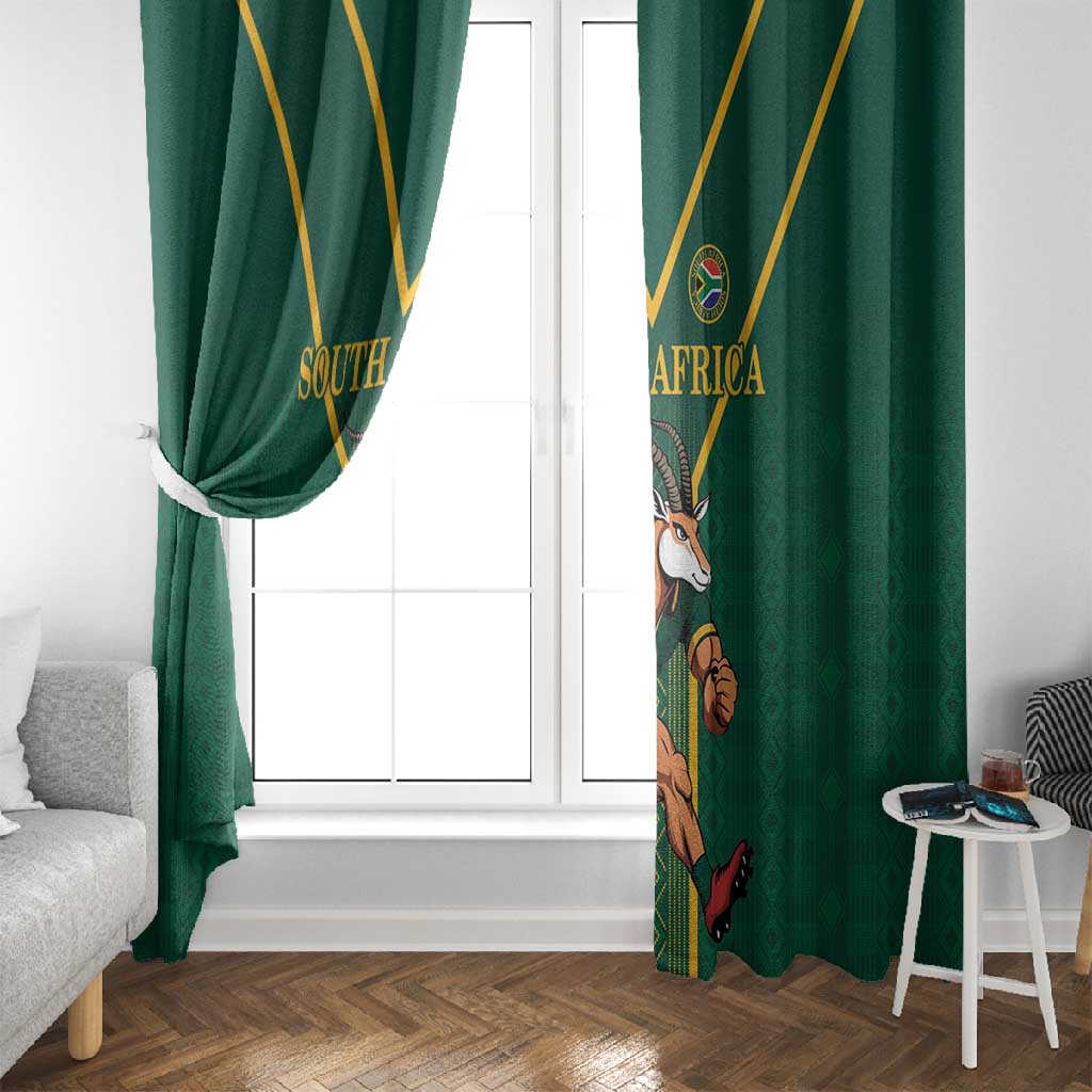 South Africa Rugby Window Curtain Go Springboks - African Pride