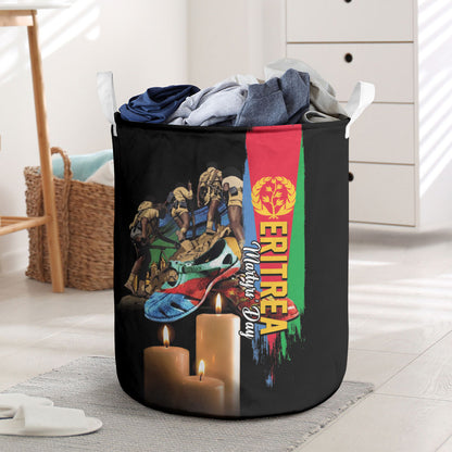 Eritrea Martyrs Day Laundry Basket Honoring the Fallen