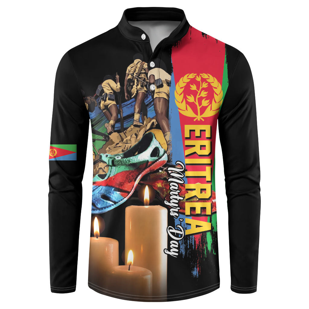 Personalized Eritrea Martyrs Day Button Sweatshirt Honoring the Fallen