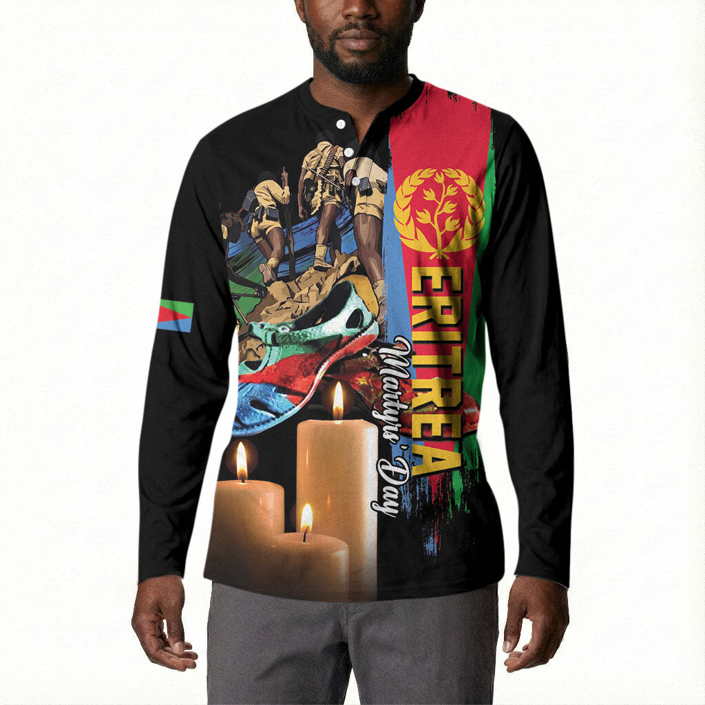 Personalized Eritrea Martyrs Day Button Sweatshirt Honoring the Fallen