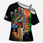 Personalized Eritrea Martyrs Day Cross Shoulder Shirt Honoring the Fallen