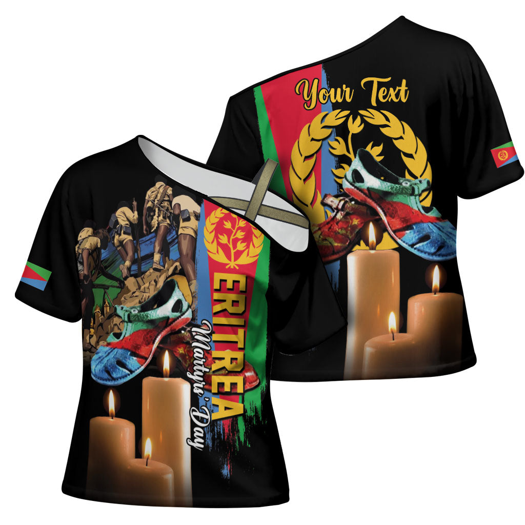 Personalized Eritrea Martyrs Day Cross Shoulder Shirt Honoring the Fallen