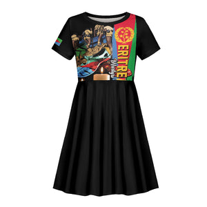 Personalized Eritrea Martyrs Day Kid Short Sleeve Dress Honoring the Fallen