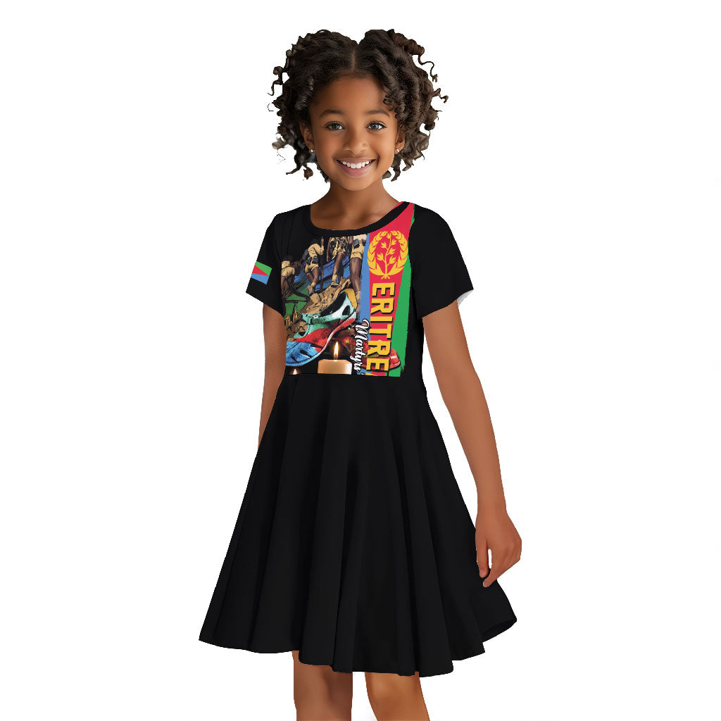 Personalized Eritrea Martyrs Day Kid Short Sleeve Dress Honoring the Fallen